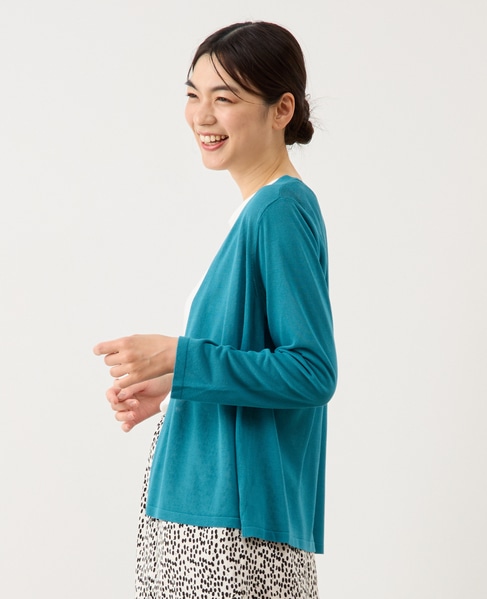 ヨーク切替カーディガン 詳細画像 ブルーグリーン 5