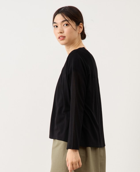 ヨーク切替カーディガン 詳細画像 ブラック 5