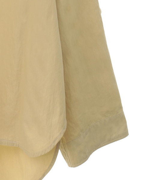【CNバイオ加工Vネックシャツブルゾン】 詳細画像 ライトイエロー 10