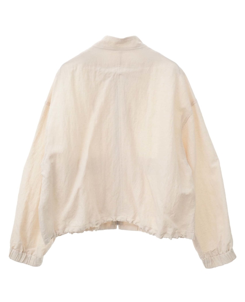 【レーヨンリネンナイロンスタンドジップブルゾン】 詳細画像 キナリ 10