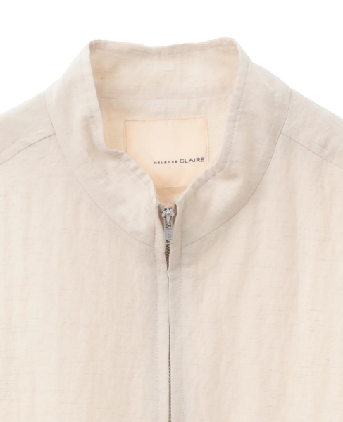 【レーヨンリネンナイロンスタンドジップブルゾン】 詳細画像 キナリ 11