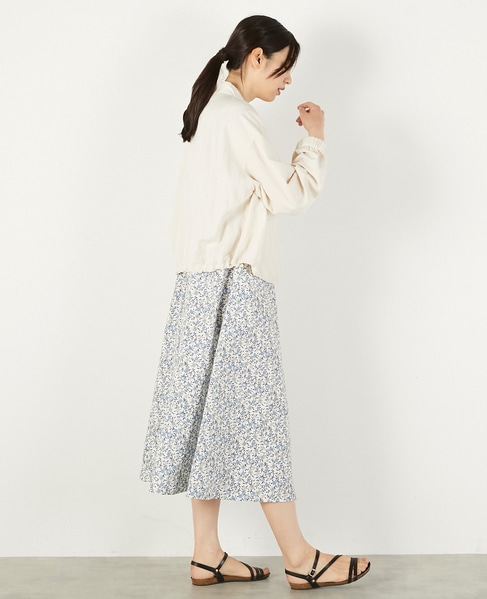 【レーヨンリネンナイロンスタンドジップブルゾン】 詳細画像 キナリ 6