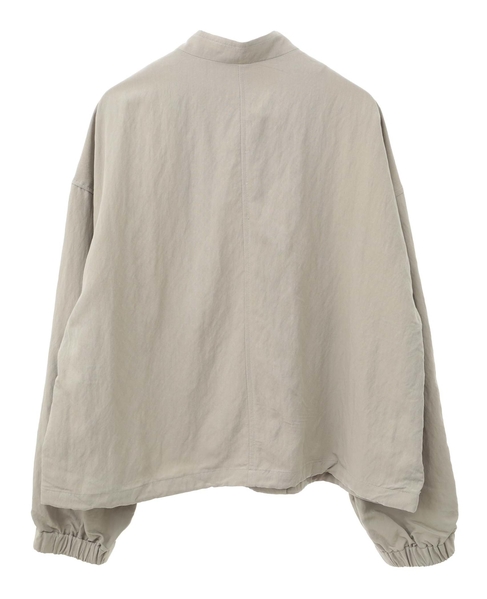 【レーヨンリネンナイロンスタンドジップブルゾン】 詳細画像 グレイッシュベージュ 10