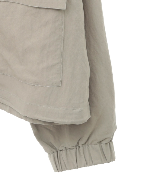 【レーヨンリネンナイロンスタンドジップブルゾン】 詳細画像 グレイッシュベージュ 12