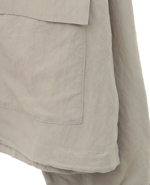 【レーヨンリネンナイロンスタンドジップブルゾン】 詳細画像 グレイッシュベージュ 13