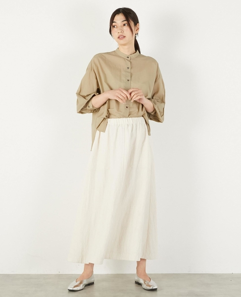 【レーヨンリネンナイロンLポケスカート】 詳細画像 キナリ 2