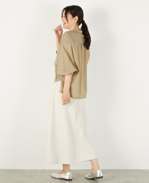 【レーヨンリネンナイロンLポケスカート】 詳細画像 キナリ 5