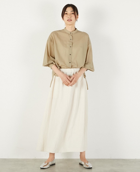 【レーヨンリネンナイロンLポケスカート】 詳細画像 キナリ 8