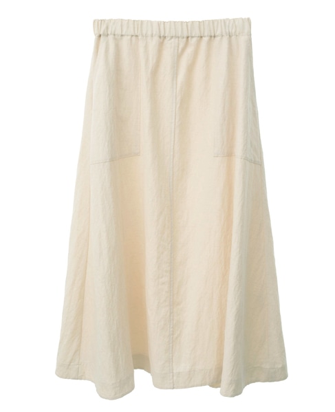 【レーヨンリネンナイロンLポケスカート】 詳細画像 キナリ 9