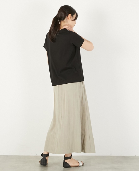 【レーヨンリネンナイロンLポケスカート】 詳細画像 グレイッシュベージュ 5