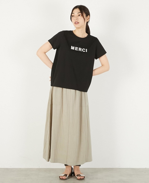 【レーヨンリネンナイロンLポケスカート】 詳細画像 グレイッシュベージュ 8