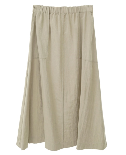 【レーヨンリネンナイロンLポケスカート】 詳細画像 グレイッシュベージュ 9