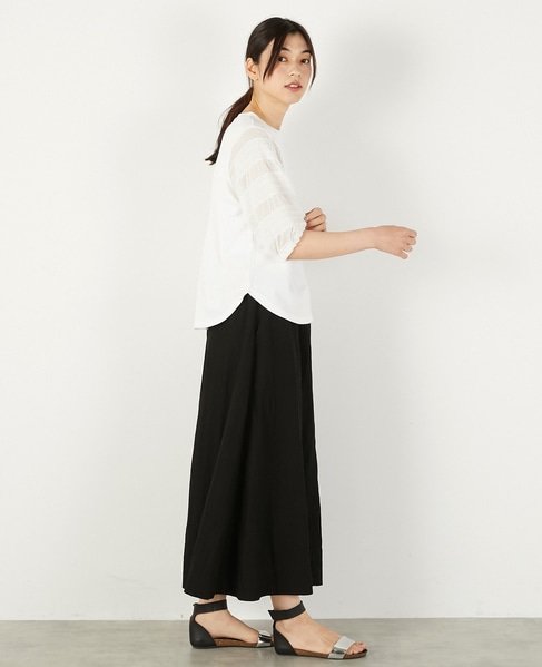 【レーヨンリネンナイロンLポケスカート】 詳細画像 ブラック 6