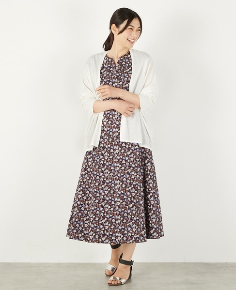 【RYNYシアー天竺ワイドトッパーカーディガン】 詳細画像 オフホワイト 2