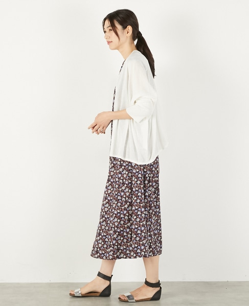 【RYNYシアー天竺ワイドトッパーカーディガン】 詳細画像 オフホワイト 3