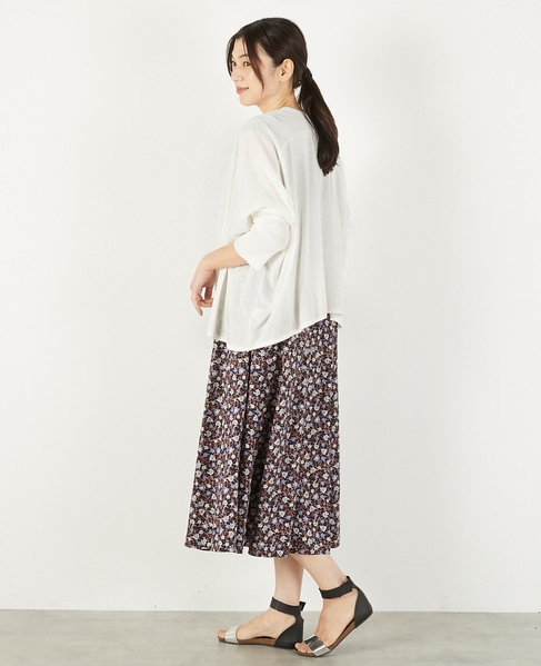 【RYNYシアー天竺ワイドトッパーカーディガン】 詳細画像 オフホワイト 4