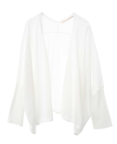 【RYNYシアー天竺ワイドトッパーカーディガン】 詳細画像 オフホワイト 8