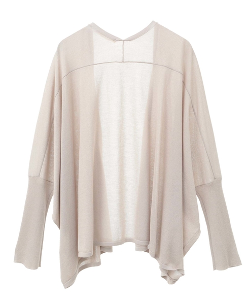 【RYNYシアー天竺ワイドトッパーカーディガン】 詳細画像 グレイッシュベージュ 10