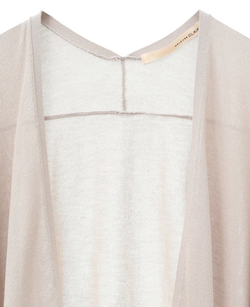 【RYNYシアー天竺ワイドトッパーカーディガン】 詳細画像 グレイッシュベージュ 11