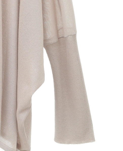 【RYNYシアー天竺ワイドトッパーカーディガン】 詳細画像 グレイッシュベージュ 12