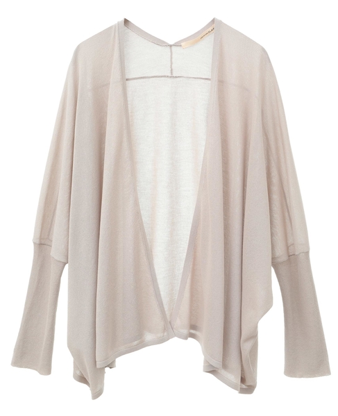 【RYNYシアー天竺ワイドトッパーカーディガン】 詳細画像 グレイッシュベージュ 9