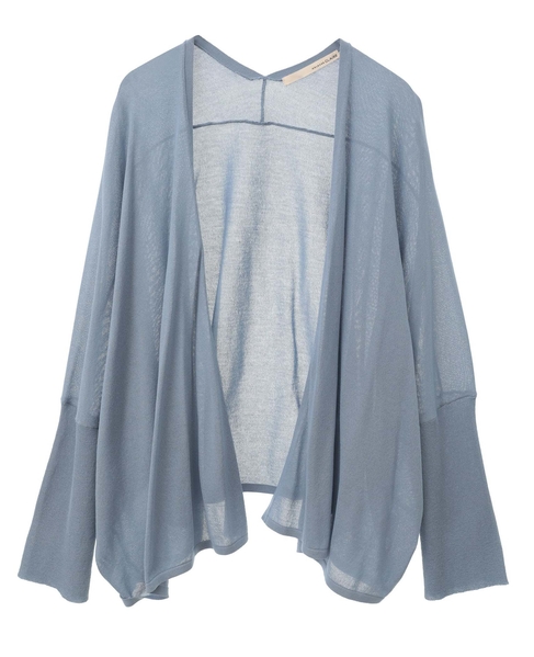 【RYNYシアー天竺ワイドトッパーカーディガン】 詳細画像 ブルー 9