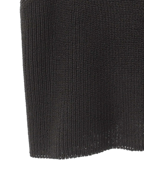 【麻タッチ片畦キャミ型ベスト】 詳細画像 チャコールグレー 13