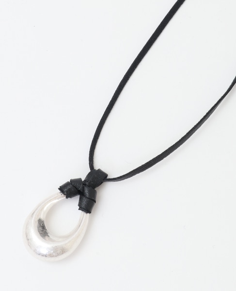 【ドロップパーツネックレス】 詳細画像 ブラック 5