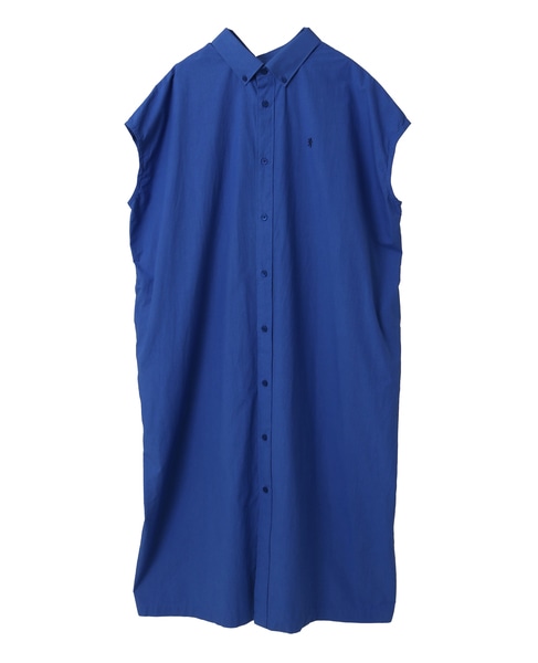 【Gymphlex/ジムフレックス】SLEEVELESS B.D. SHIRT DRESS 詳細画像 ブルー 1