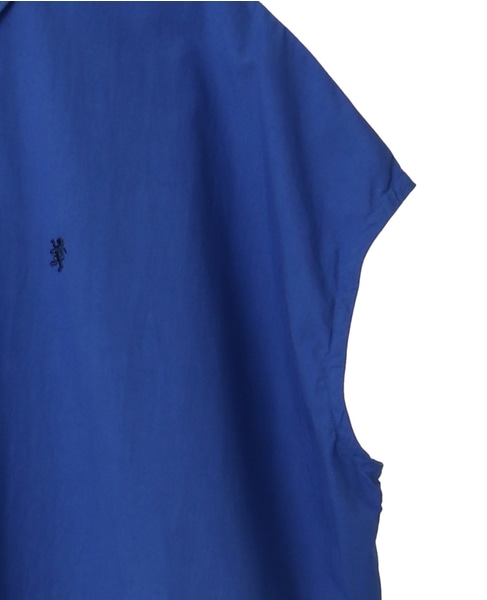 【Gymphlex/ジムフレックス】SLEEVELESS B.D. SHIRT DRESS 詳細画像 ブルー 4