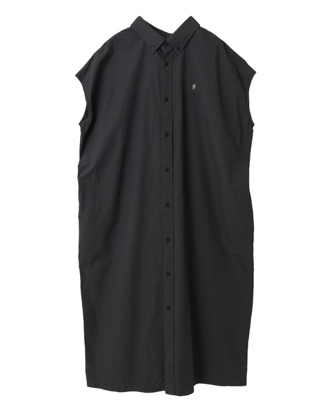 【Gymphlex/ジムフレックス】SLEEVELESS B.D. SHIRT DRESS 詳細画像 チャコールグレー 1