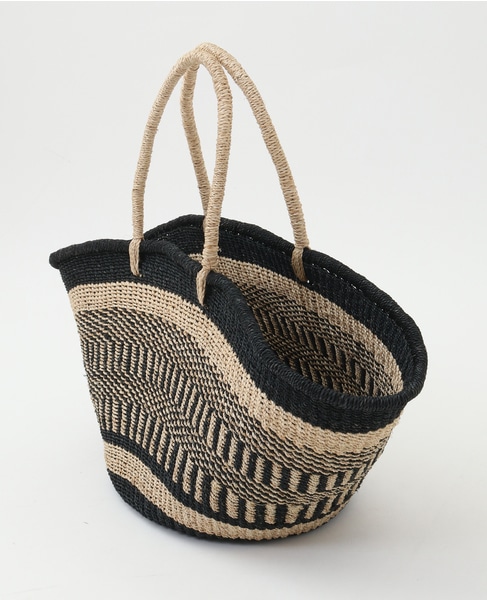 【The Bagmati/ザ・バグマティ】ラウンドカゴバック 詳細画像 ベージュ×ブラック 10