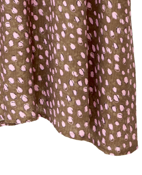 【ドットPtタックスリーブタイワンピース】 詳細画像 ブラウン 15