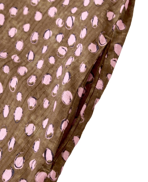 【ドットPtタックスリーブタイワンピース】 詳細画像 ブラウン 16