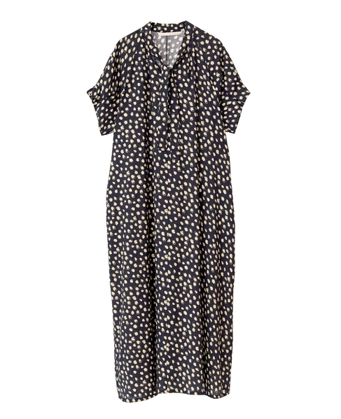 【ドットPtタックスリーブタイワンピース】 詳細画像 ブラック 3