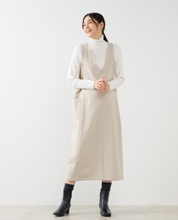 【両面起毛2WAYジャンパースカート】