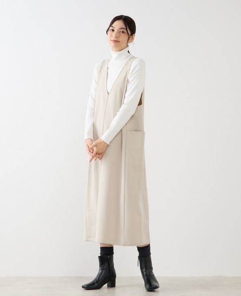 【両面起毛2WAYジャンパースカート】 詳細画像 オートミール 2