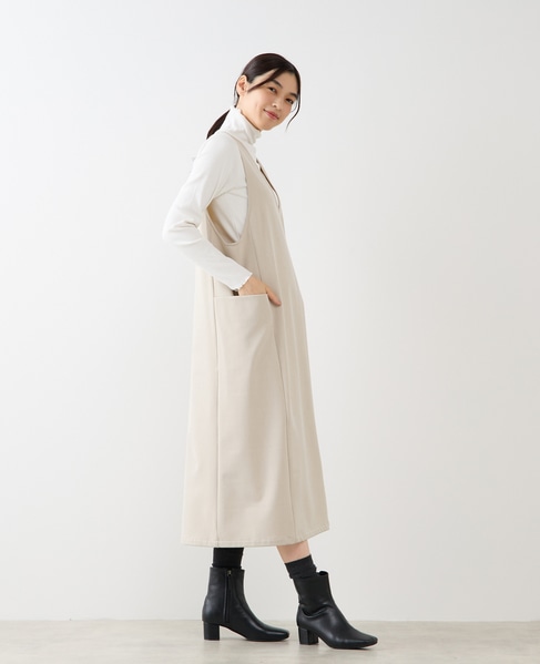 【両面起毛2WAYジャンパースカート】 詳細画像 オートミール 6