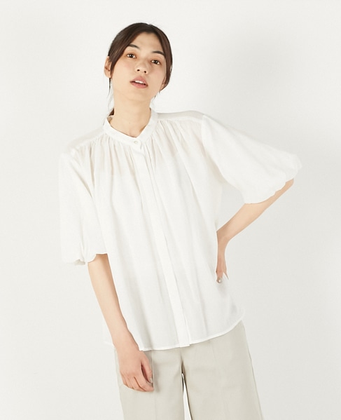 【バルーンスリーブシャツ】 詳細画像 オフホワイト 1
