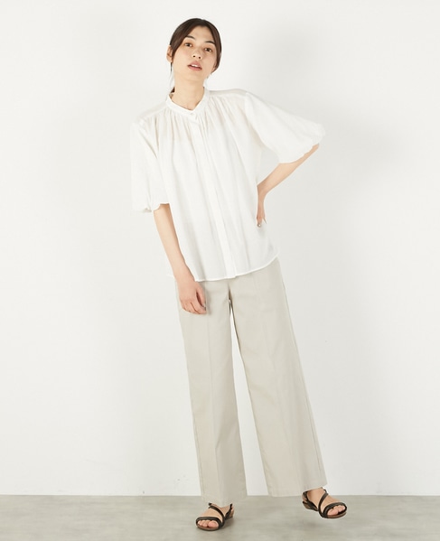 【バルーンスリーブシャツ】 詳細画像 オフホワイト 2