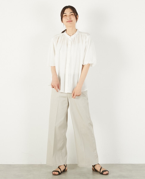 【バルーンスリーブシャツ】 詳細画像 オフホワイト 3