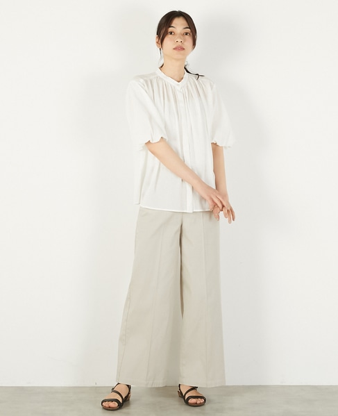 【バルーンスリーブシャツ】 詳細画像 オフホワイト 8