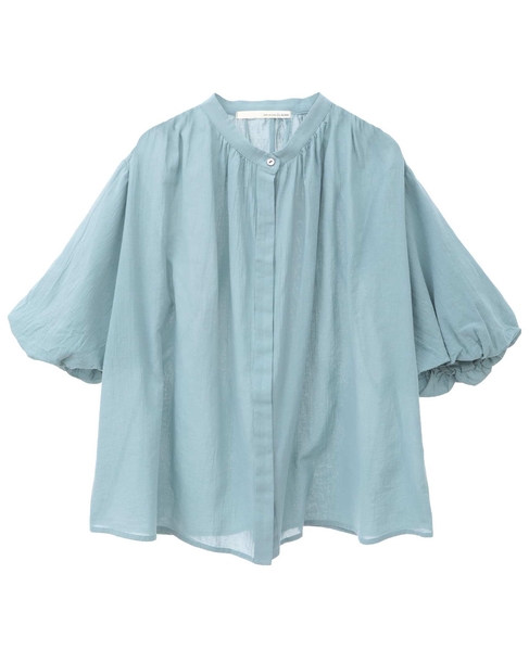 【バルーンスリーブシャツ】 詳細画像 ブルーグリーン 10