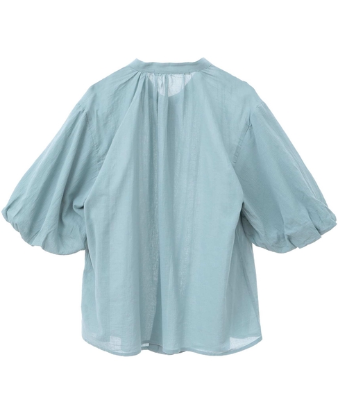 【バルーンスリーブシャツ】 詳細画像 ブルーグリーン 11