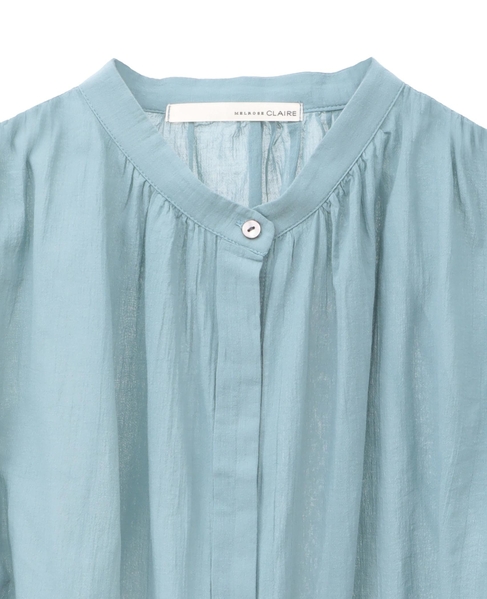 【バルーンスリーブシャツ】 詳細画像 ブルーグリーン 12