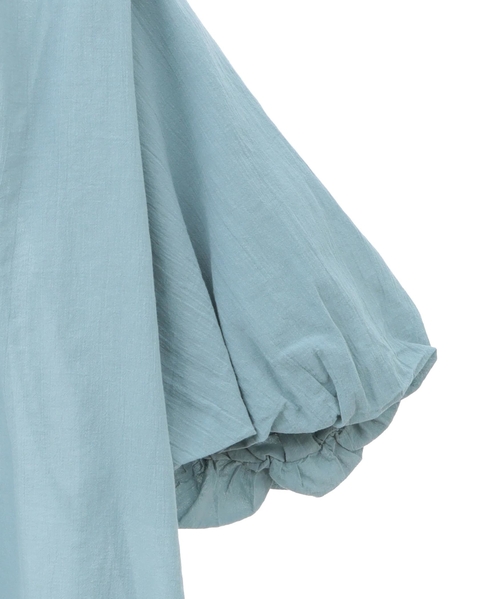 【バルーンスリーブシャツ】 詳細画像 ブルーグリーン 13