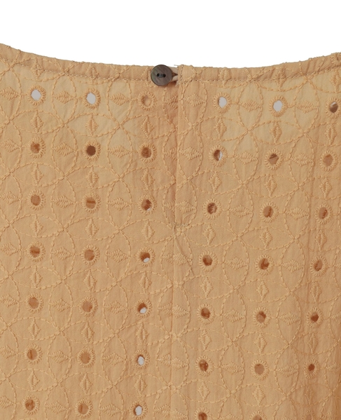 【コットンカットワーク刺しゅうブラウス】 詳細画像 イエロー 15