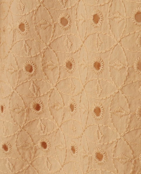 【コットンカットワーク刺しゅうブラウス】 詳細画像 イエロー 16