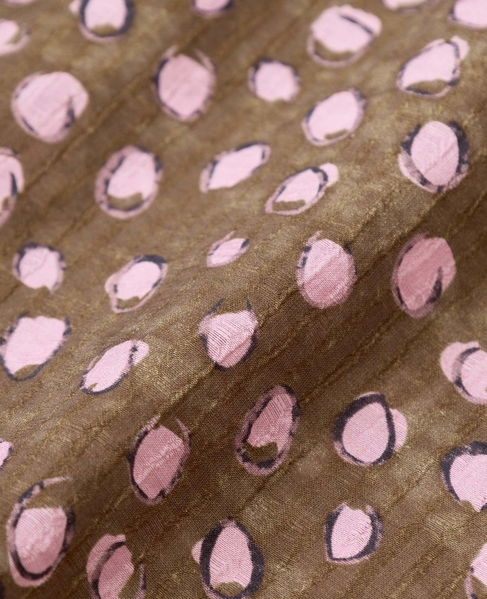 【ドットPtスクエアスキッパーブラウス】 詳細画像 ブラウン 15