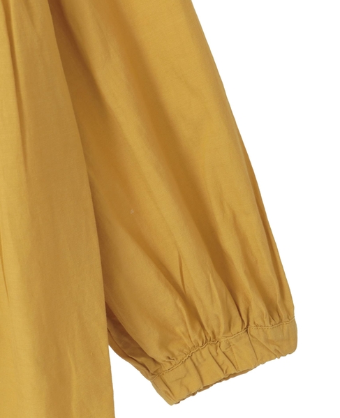 【テンセル綿麻ローン切替ギャザーシャツ】 詳細画像 マスタード 12